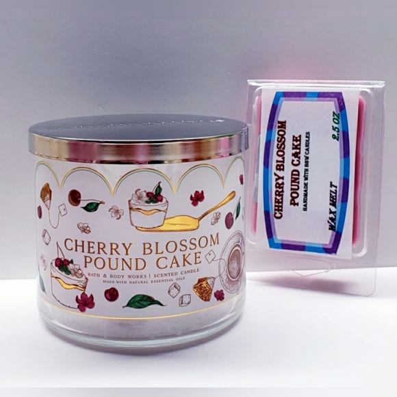 CHERRY BLOSSOM POUND CAKE -Bath & Body Works Candle Wax Melts- $8 per pack - Picture 7 of 9
